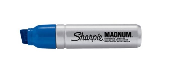 Sharpie Marker Magnum 44 -huopakynä (sininen tai punainen – viistokärki) - Avecor Oy - Liikelahjat ja markkinointituotteet yrityksille
