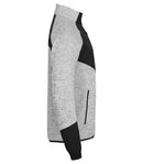 Clique Haines neulottu miesten fleecetakki (painatuksella) tuhka - Avecor Oy - Liikelahjat ja markkinointituotteet yrityksille