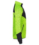 Clique Haines neulottu miesten fleecetakki (painatuksella) neonkeltainen - Avecor Oy - Liikelahjat ja markkinointituotteet yrityksille