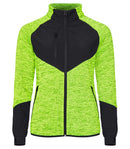 Clique Haines neulottu naisten fleecetakki neonkeltainen (painatuksella) - Avecor Oy - Liikelahjat ja markkinointituotteet yrityksille