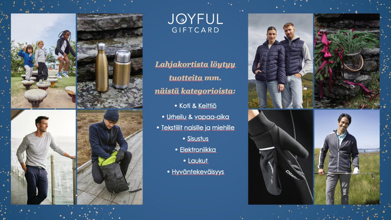 Joyful lahjakortti (painatuksella) - Avecor Oy - Liikelahjat ja markkinointituotteet yrityksille