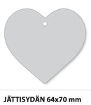 Kotimainen pehmoheijastin (erikoismuodot – painatuksella) jätti sydän - Avecor Oy - Liikelahjat ja markkinointituotteet yrityksille