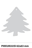 Kotimainen pehmoheijastin (yleisimmät heijastinmuodot – painatuksella) pikkukuusi - Avecor Oy - Liikelahjat ja markkinointituotteet yrityksille