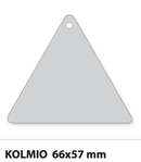 Kotimainen pehmoheijastin (yleisimmät heijastinmuodot – painatuksella) varoituskolmio - Avecor Oy - Liikelahjat ja markkinointituotteet yrityksille