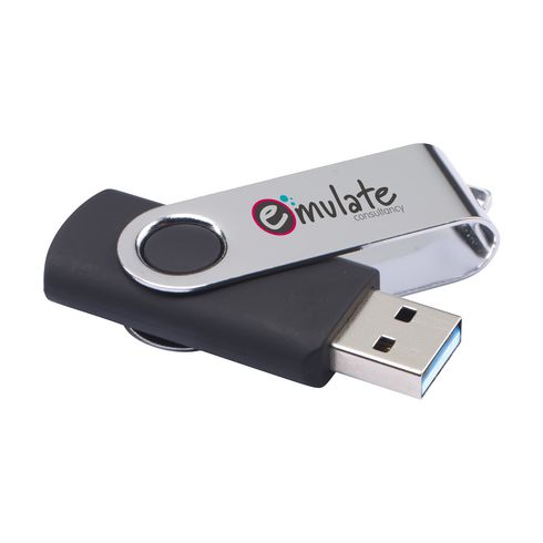 Muistitikku USB Twist 3.0 (8 GB – painatuksella) - Avecor Oy - Liikelahjat ja markkinointituotteet yrityksille