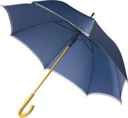 Heijastava sateenvarjo (musta tai tummansininen – painatuksella) - Avecor Oy - Liikelahjat ja markkinointituotteet yrityksille