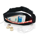 Juoksuvyö turvavalolla (vetoketjukiinnitys – painatuksella) - Avecor Oy - Liikelahjat ja markkinointituotteet yrityksille