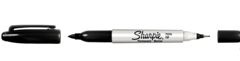 Kaksipäinen Sharpie-huopakynä (0,3 mm & 1,0 mm – musta) - Avecor Oy - Liikelahjat ja markkinointituotteet yrityksille