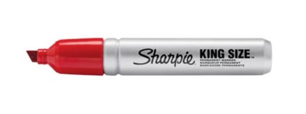 Sharpie Marker King Size -huopakynä (punainen tai musta – viistokärki) - Avecor Oy - Liikelahjat ja markkinointituotteet yrityksille