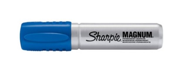 Sharpie Marker Magnum 44 -huopakynä (sininen tai punainen – viistokärki) - Avecor Oy - Liikelahjat ja markkinointituotteet yrityksille