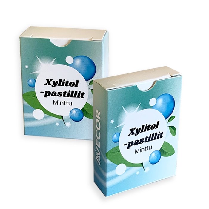 Sweetmint Xylitol-pastillit (painatuksella) - Avecor Oy - Liikelahjat ja markkinointituotteet yrityksille